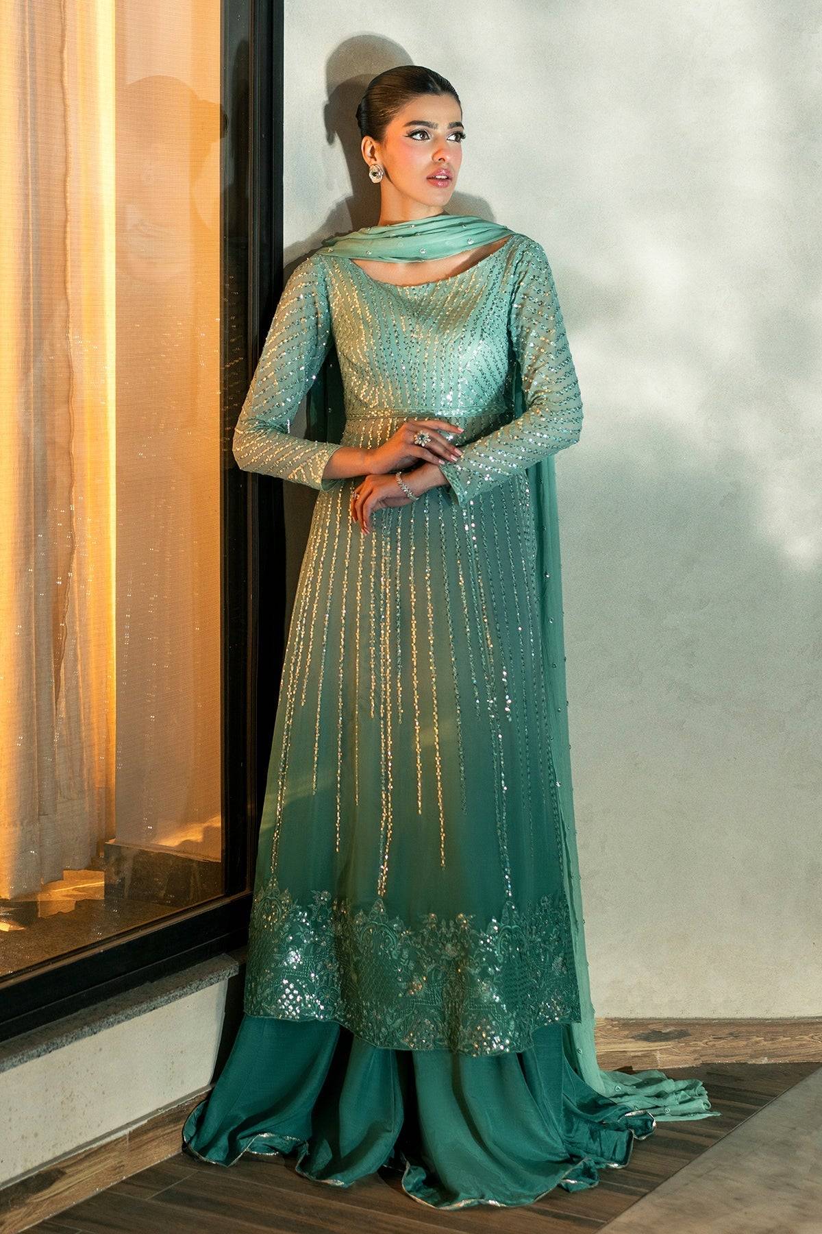 Fahad Hussayn | Lawn Banger | Midnight Aura by Maria Faisal - Registered Vendor of : Erum Khan - type : Ladies Clothes - 100% original wedding dresses