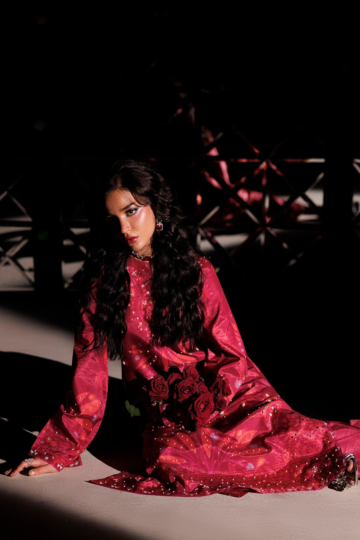 Rangrasiya | Luxe Silk 26 | Soie - Luxury Dress - available at Maria Faisal in UK and USA.