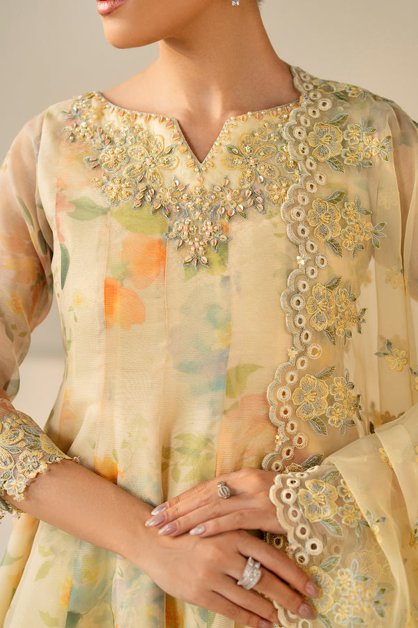 Baroque | Luxury Pret 25 | EMBROIDERED COTTON PATTI PR-1180 - Ladies Clothes - Maria Faisal