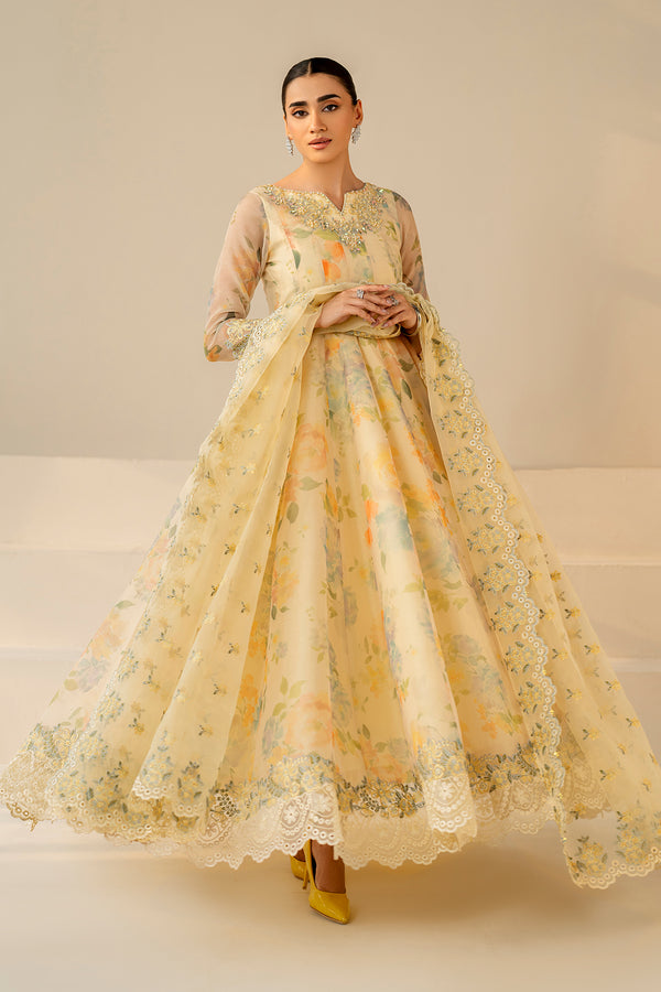 Baroque | Luxury Pret 25 | EMBROIDERED COTTON PATTI PR-1180 - Ladies Clothes - Maria Faisal