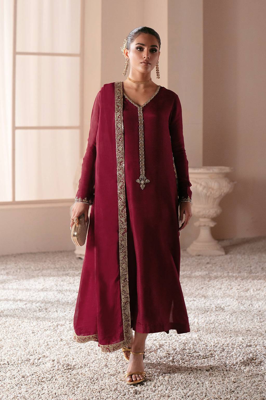 Ajr Couture | Symphony Luxe Festive 25 | Rebel Rose by Maria Faisal - Registered Vendor of : AJR Couture - type : Ladies Clothes - 100% original wedding dresses
