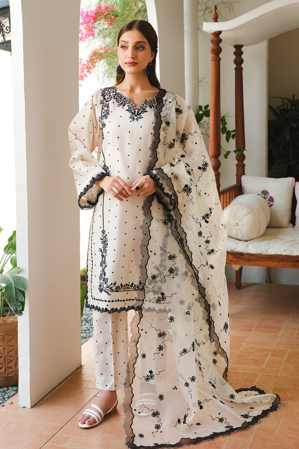 Baroque | Luxury Pret 24 | LAWN UF-649 - Designer Dress with Intricate embroidery and embellishments. Shop elegent wedding dress at Maria Faisal.