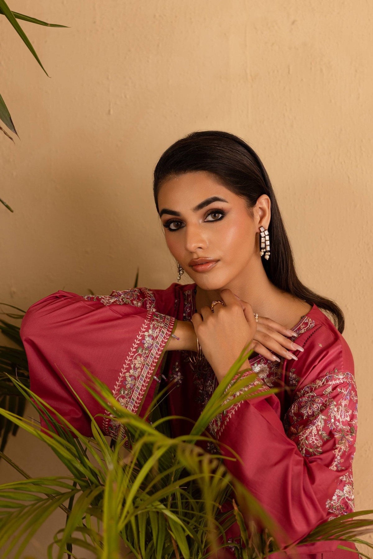 Batik | Nyra Embroidered Summer Solids | Blush by Maria Faisal - Registered Vendor of : Batik - type : Ladies Clothes - 100% original wedding dresses