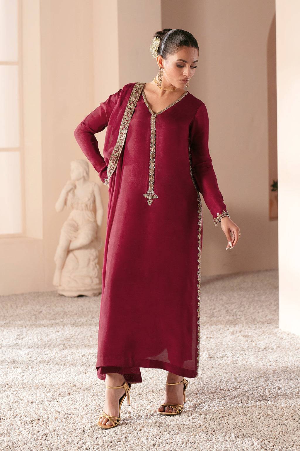 Ajr Couture | Symphony Luxe Festive 25 | Rebel Rose by Maria Faisal - Registered Vendor of : AJR Couture - type : Ladies Clothes - 100% original wedding dresses