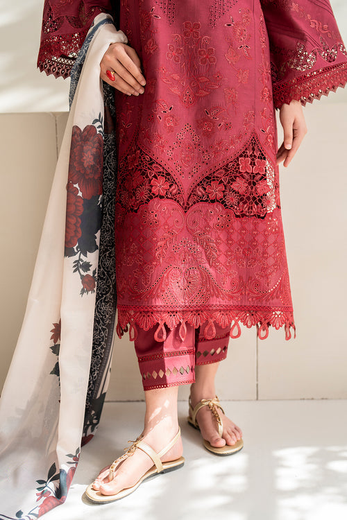 Baroque | Luxury Pret 24 | LAWN UF-676 - Designer Dress with Intricate embroidery and embellishments. Shop elegent wedding dress at Maria Faisal.