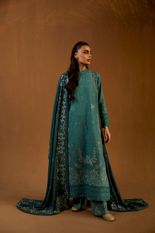 Sobia Nazir | Winter Shawl 25 | Design 5A - Formal Dress - available at Maria Faisal in UK and USA.
