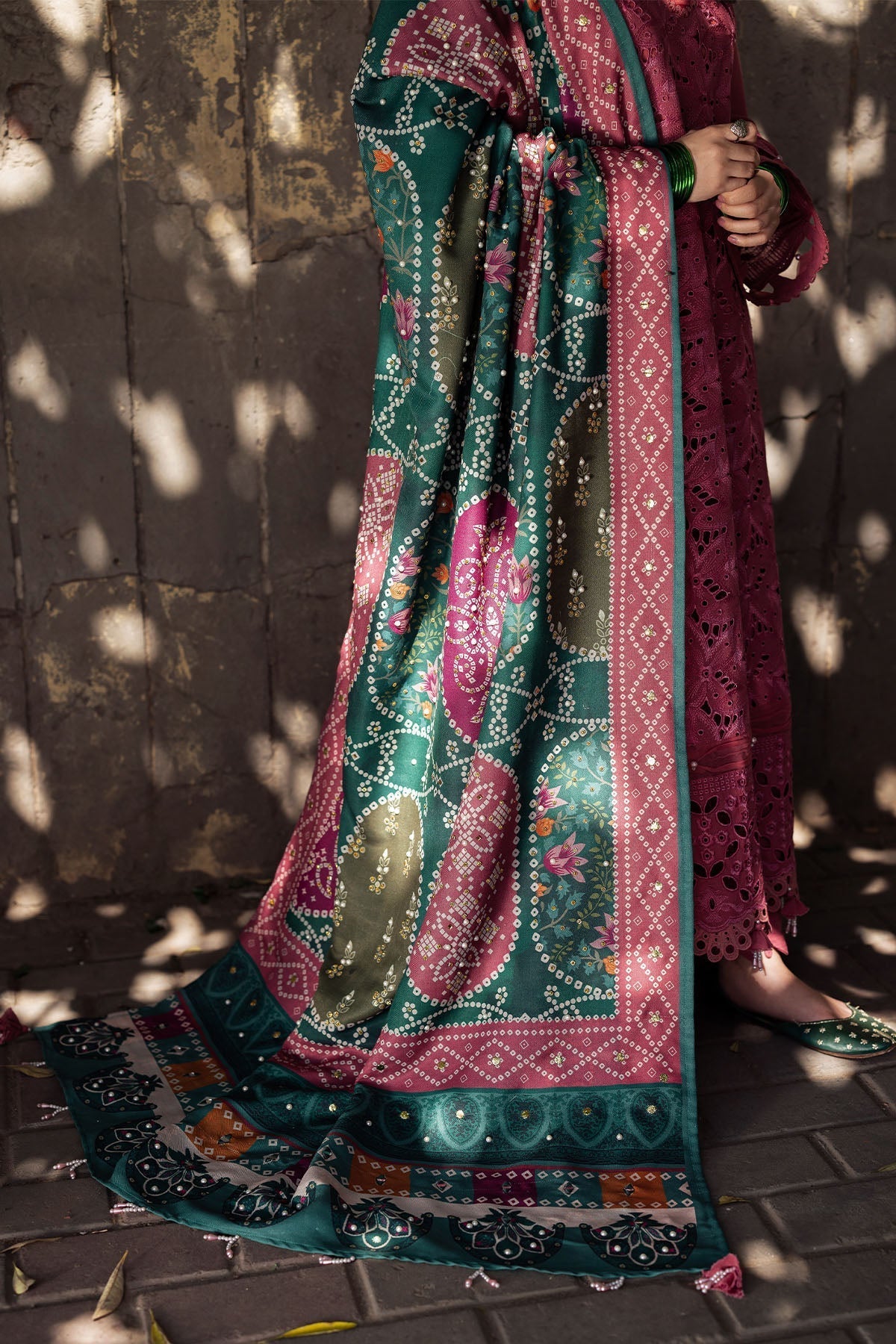 Nureh | Bazaar Winter 24 | NE-113 - Designer Dress with Intricate embroidery and embellishments. Shop elegent wedding dress at Maria Faisal.