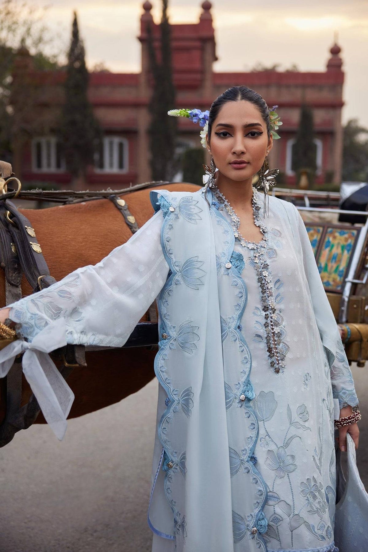 Elan | Luxury Lawn 25 | CELESTINE (EL25-05 B) by Maria Faisal - Registered Vendor of : Elan - type : Ladies Clothes - 100% original wedding dresses