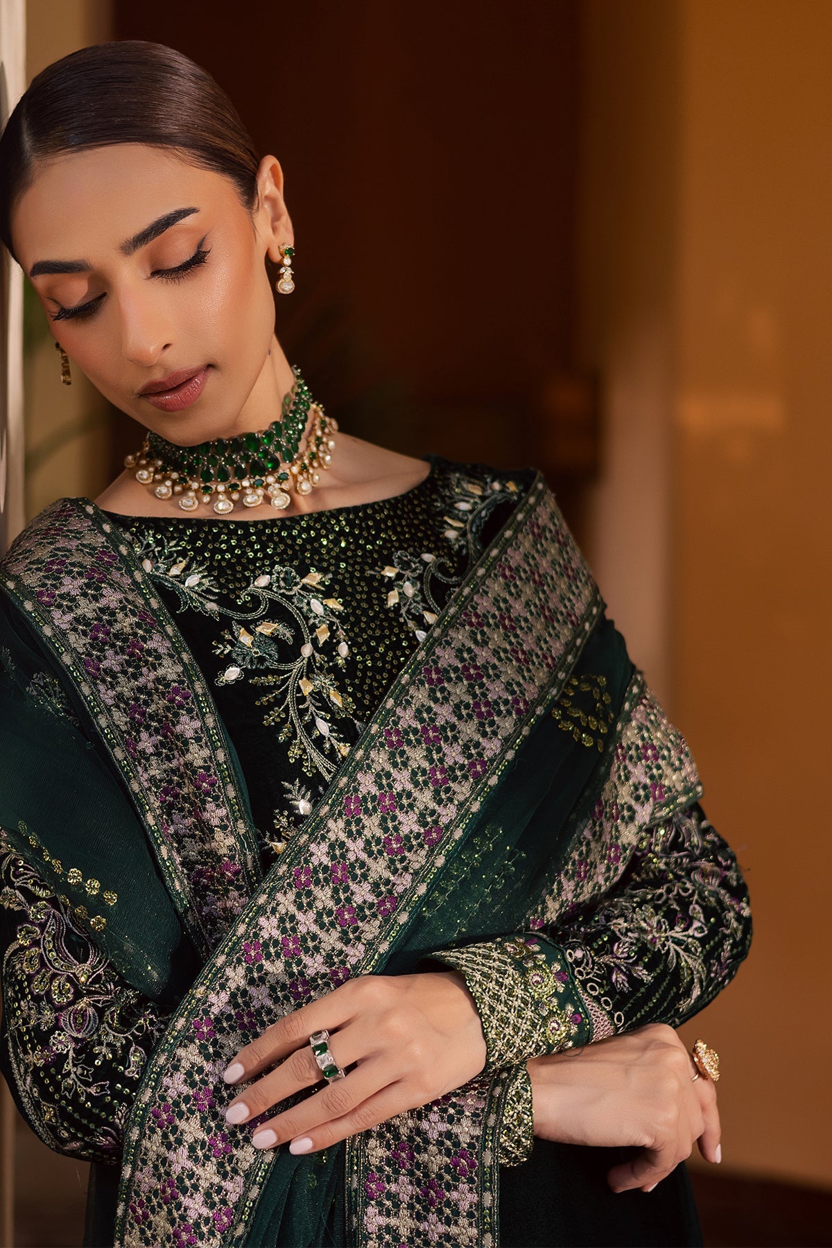 NW-115 – authentic Pakistani dress from the Maya Velvet collection for women in the UK