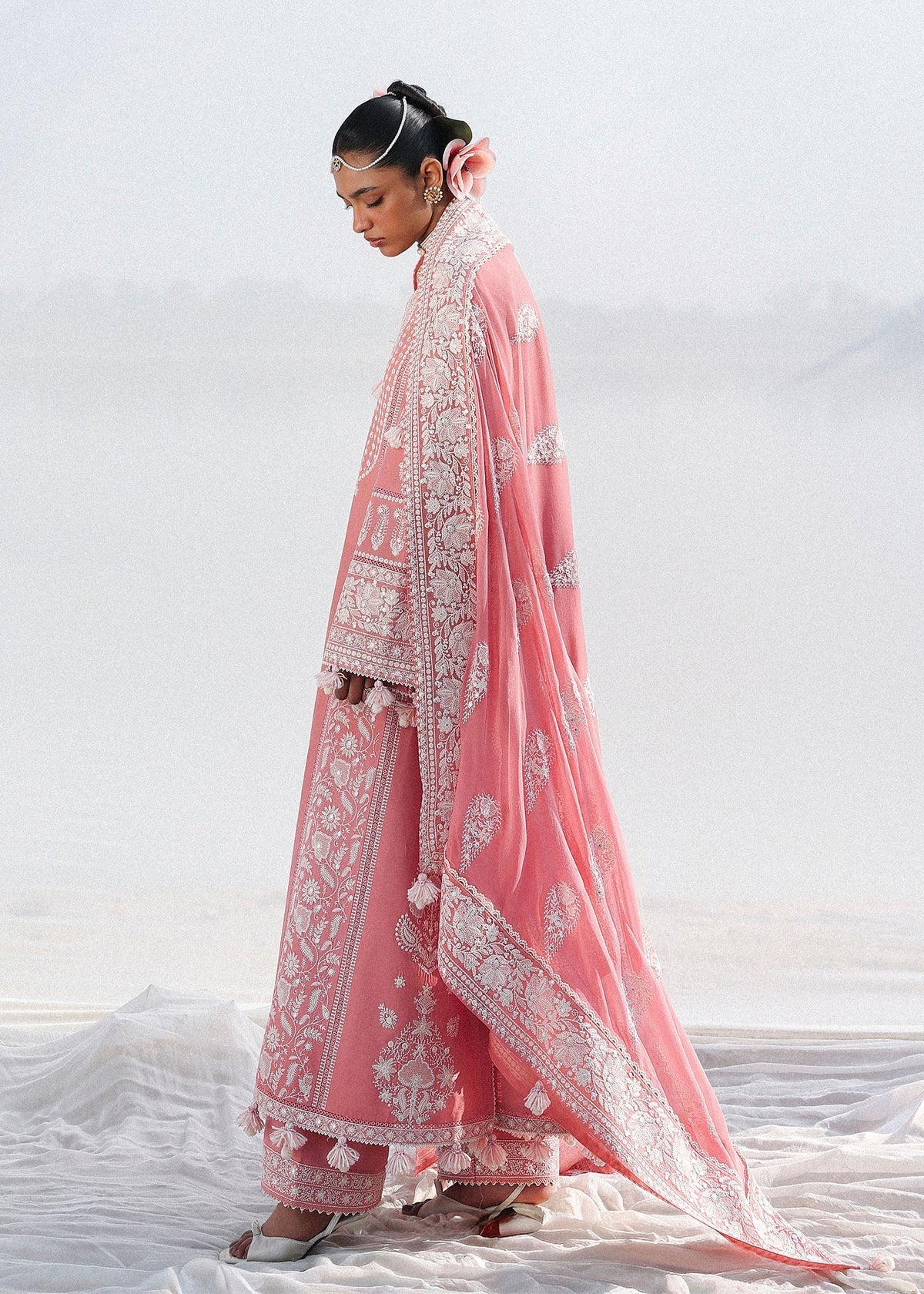 Hussain Rehar | Kalabagh Luxury Lawn 26 | Sorti - Luxury Dress - available at Maria Faisal in UK and USA.