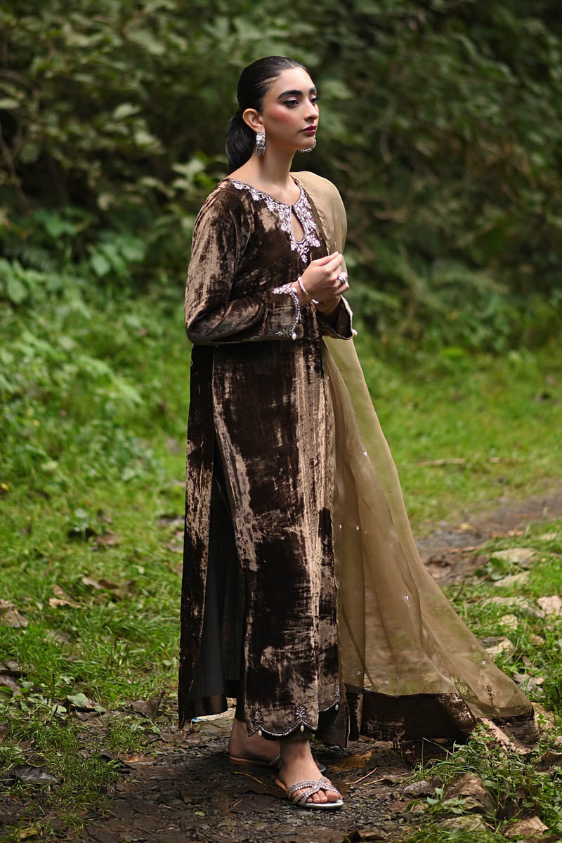 Hue Pret | Farasha Luxury Winter | Baran - Ladies Clothes - Maria Faisal