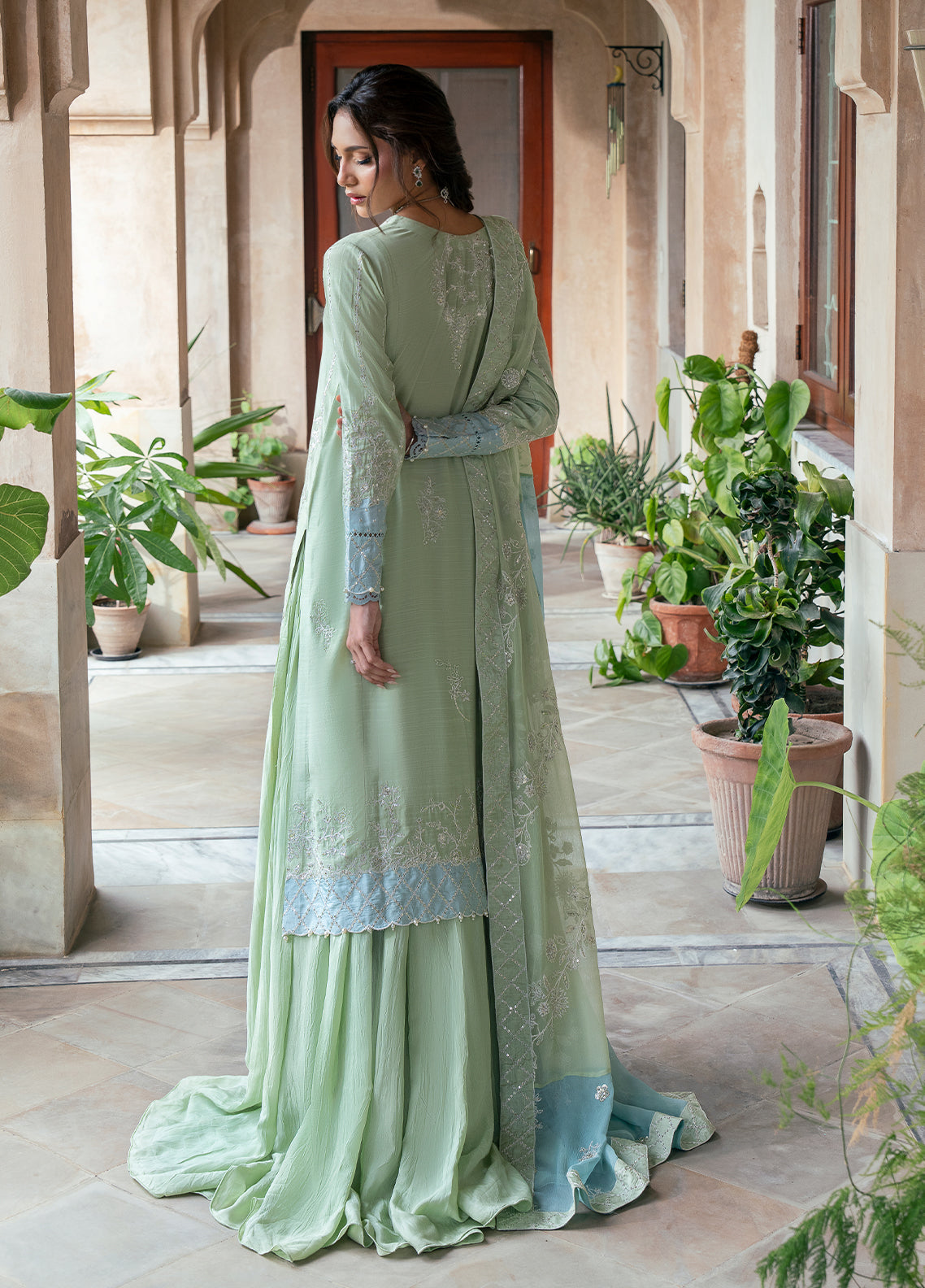 Sahane | Rusukh Premium Formals 26 | FU6605 Mehrma - RUSUKH - Formal Dress - available at Maria Faisal in UK and USA.