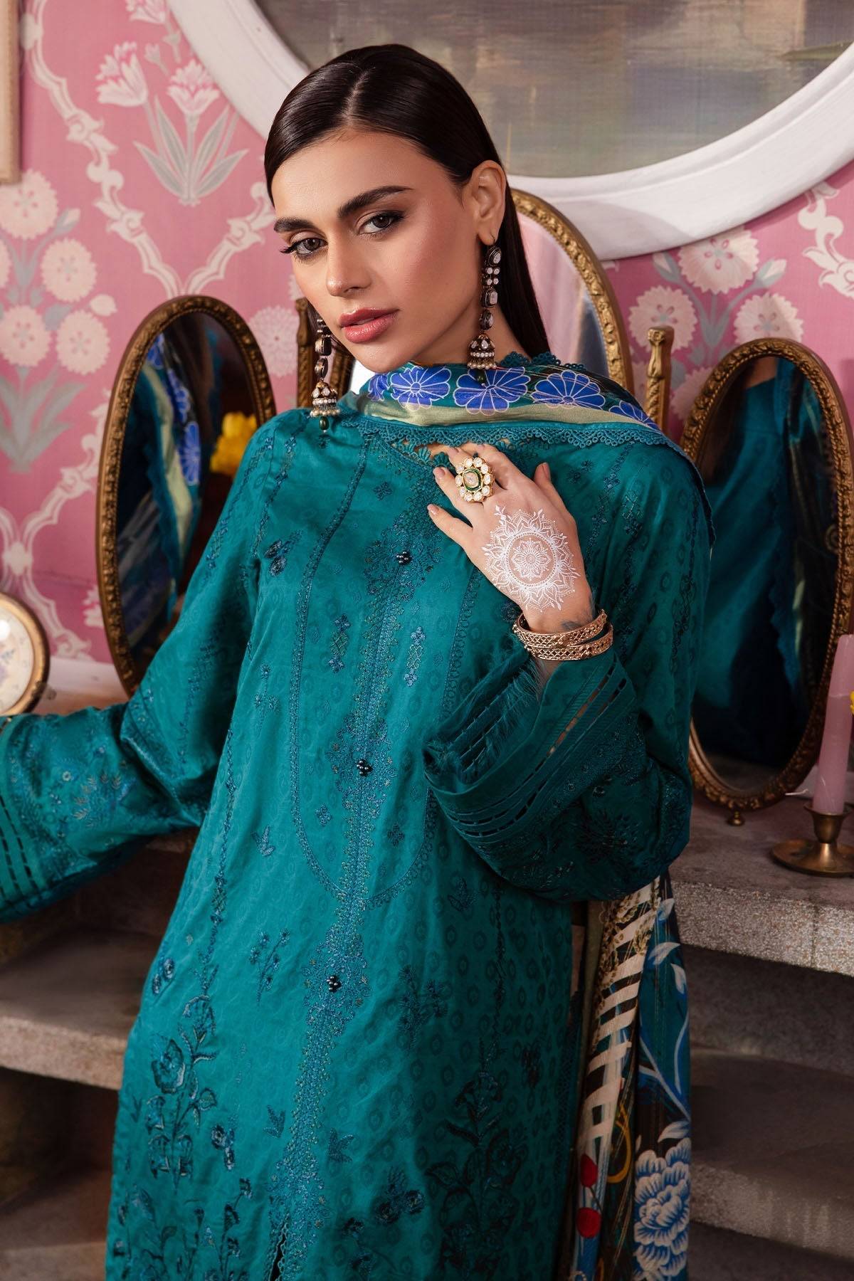 Nureh | Maya Lawn | NS-110 by Maria Faisal - Registered Vendor of : Nureh - type : Ladies Clothes - 100% original wedding dresses