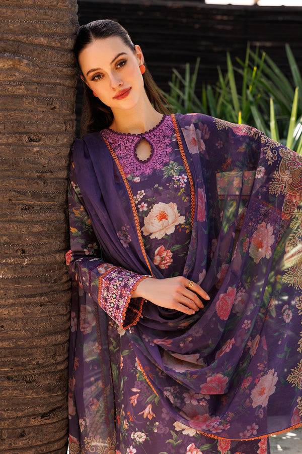 Farasha | Printed Essentials | Majestic Purple by Maria Faisal - Registered Vendor of : Farasha - type : Ladies Clothes - 100% original wedding dresses