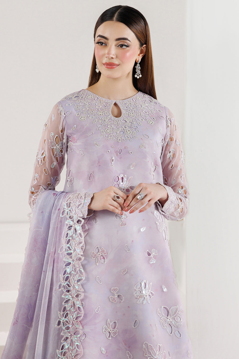 Farasha | Formals 26 | Lilac Enchant - Formal Dress - available at Maria Faisal in UK and USA.