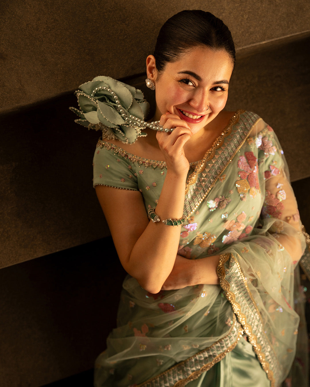 Faiza Saqlain | Reina Luxe | Nureet - Formal Dress - available at Maria Faisal in UK and USA.