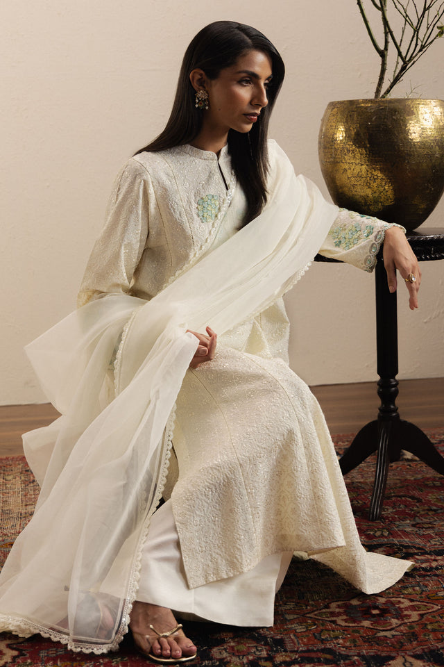Zara Shahjahan | Festive 26 | Gulshaam - Luxury Dress - available at Maria Faisal in UK and USA.