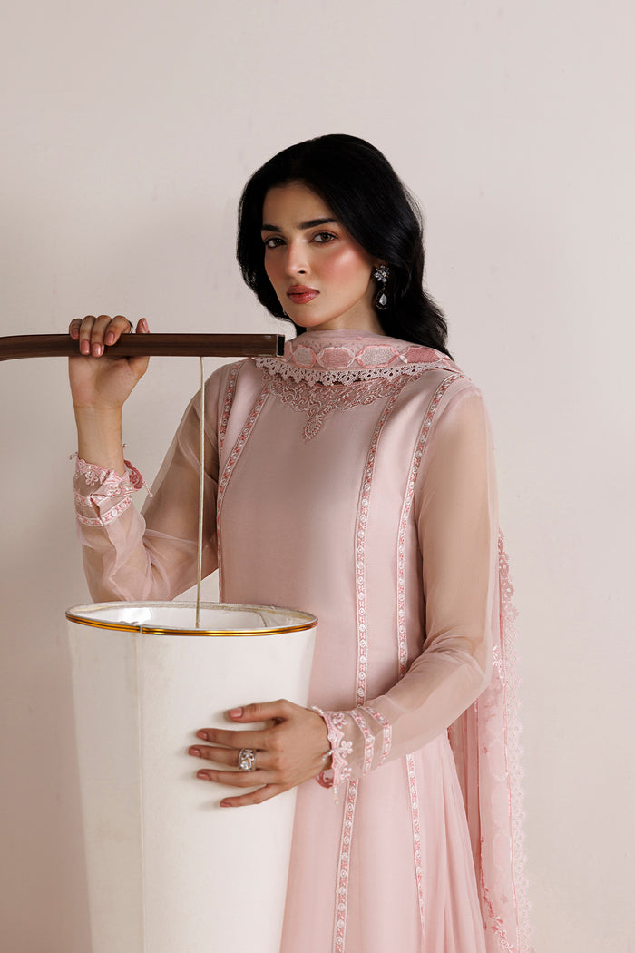 Farasha | Chiffon Essentials 26 | Blush Lily - Formal Dress - available at Maria Faisal in UK and USA.