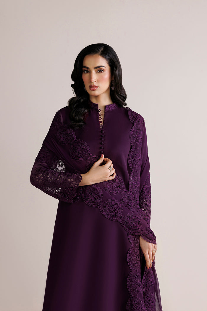 Farasha | Chiffon Essentials 26 | Berry Garden - Formal Dress - available at Maria Faisal in UK and USA.
