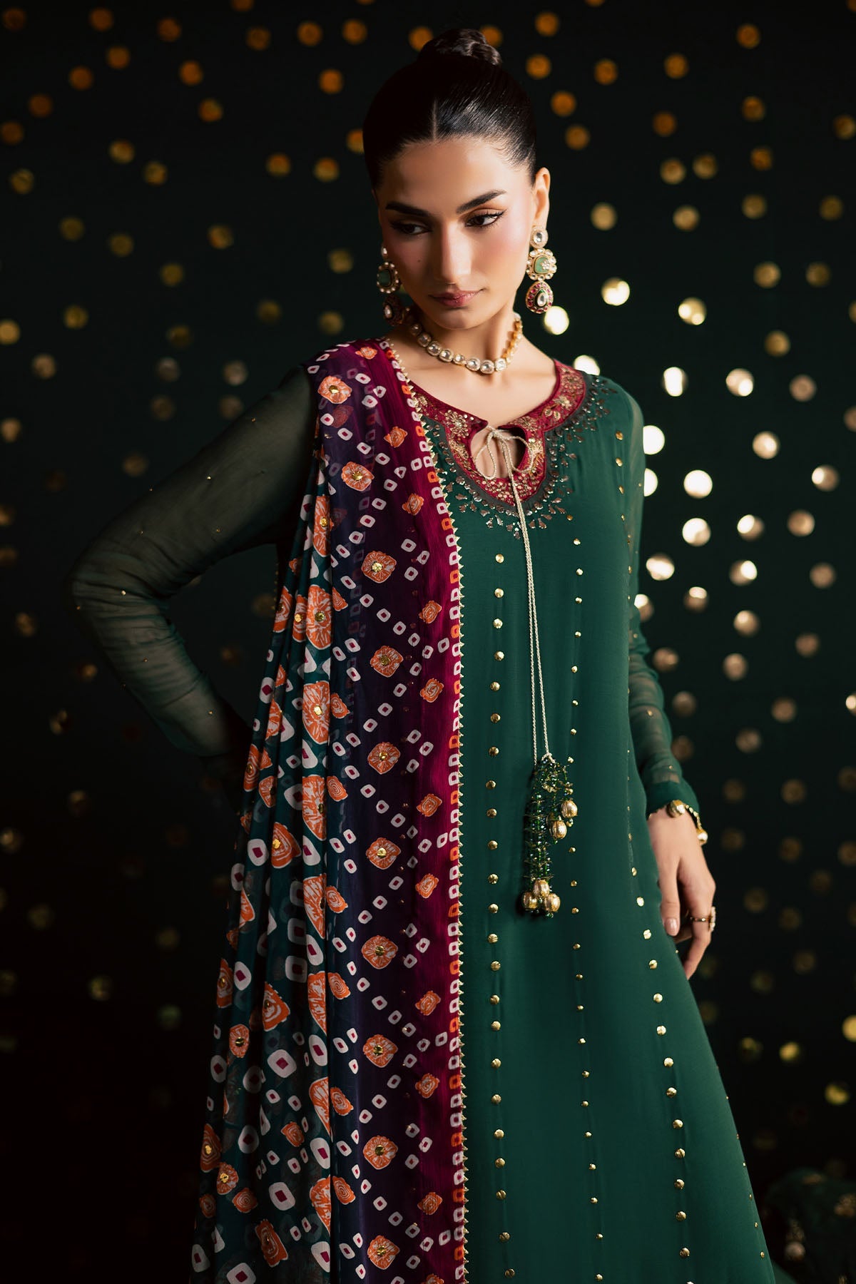 Nureh | Mukeshkari Formals | MK-20 - Formal Dress - available at Maria Faisal in UK and USA.