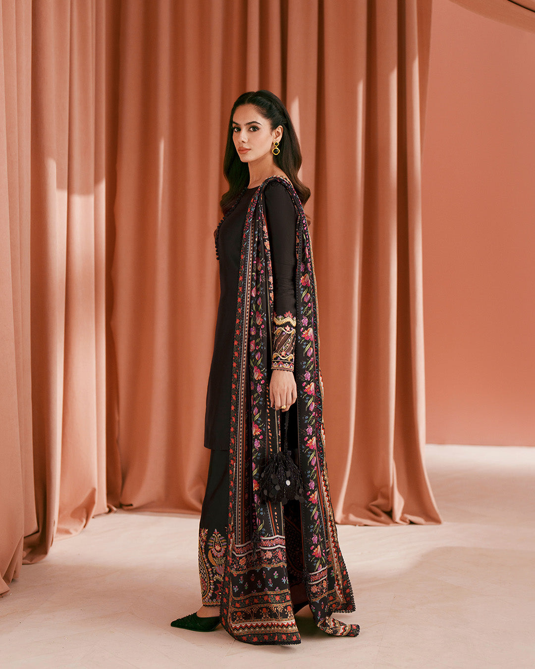 Faiza Saqlain | Roim Silk Edit | Lulia - Luxury Dress - available at Maria Faisal in UK and USA.