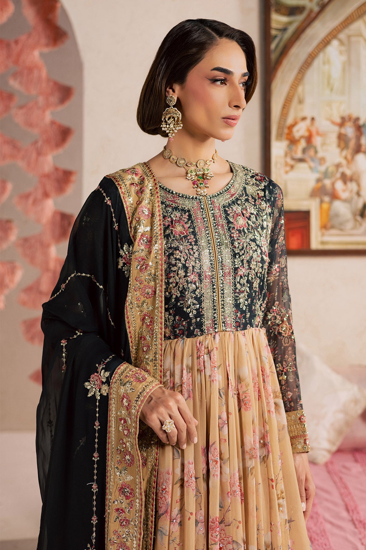 Nureh | Fancy Formal 26 | NP-788 - Formal Dress - available at Maria Faisal in UK and USA.