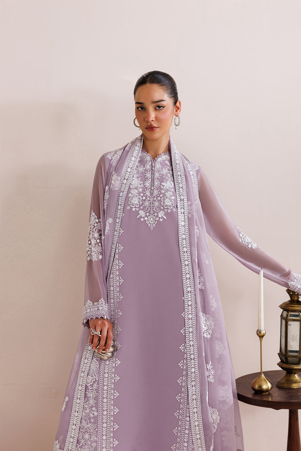 Farasha | Chiffon Threads 26 | Lilac Solace - Formal Dress - available at Maria Faisal in UK and USA.