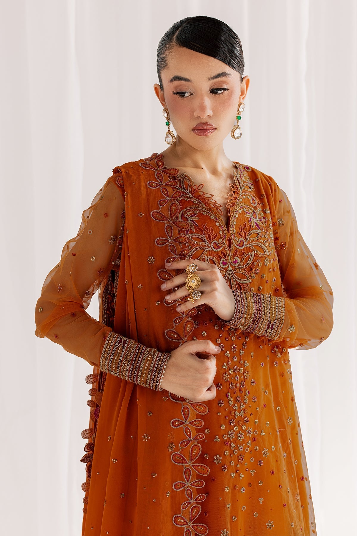 Nureh | Fancy Formal 26 | NP-817 - Formal Dress - available at Maria Faisal in UK and USA.
