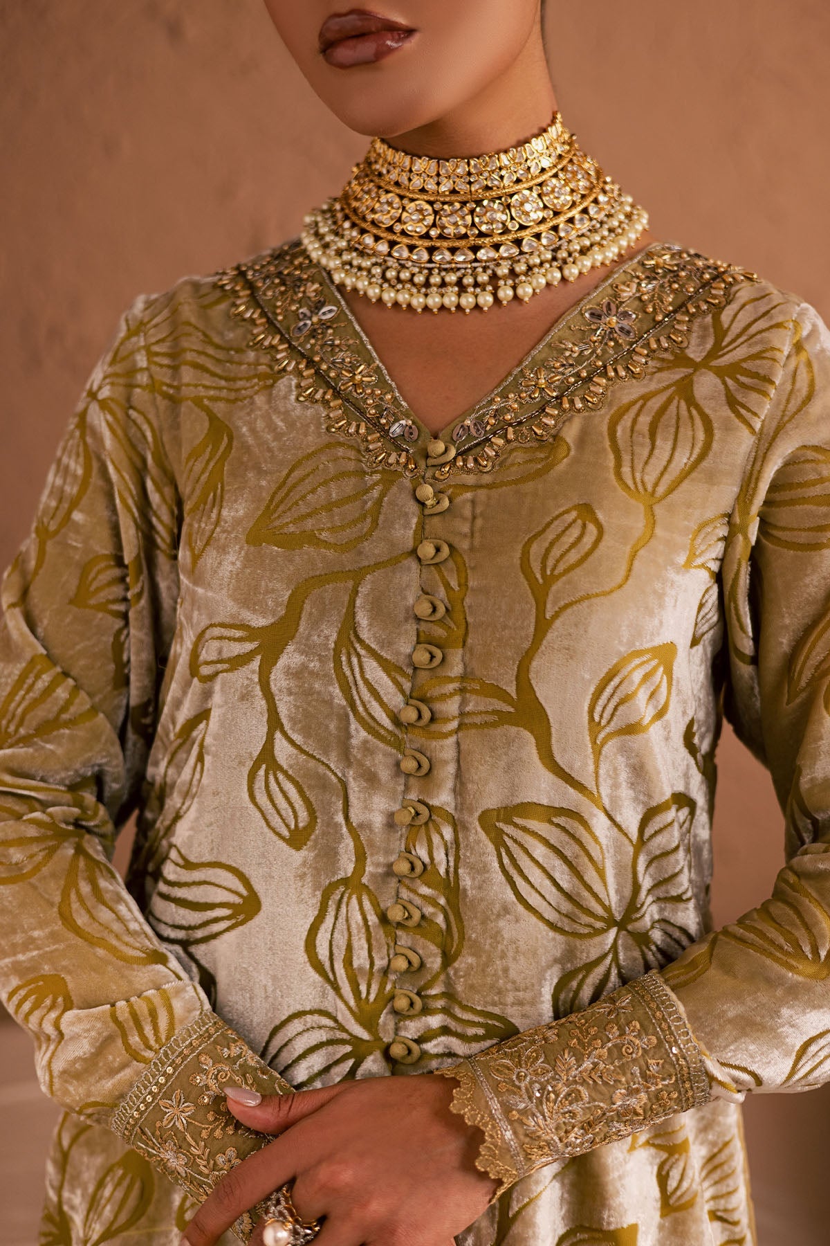 NU2-189 – authentic Pakistani dress from the Ballerina Winter 25 collection for women in the UK