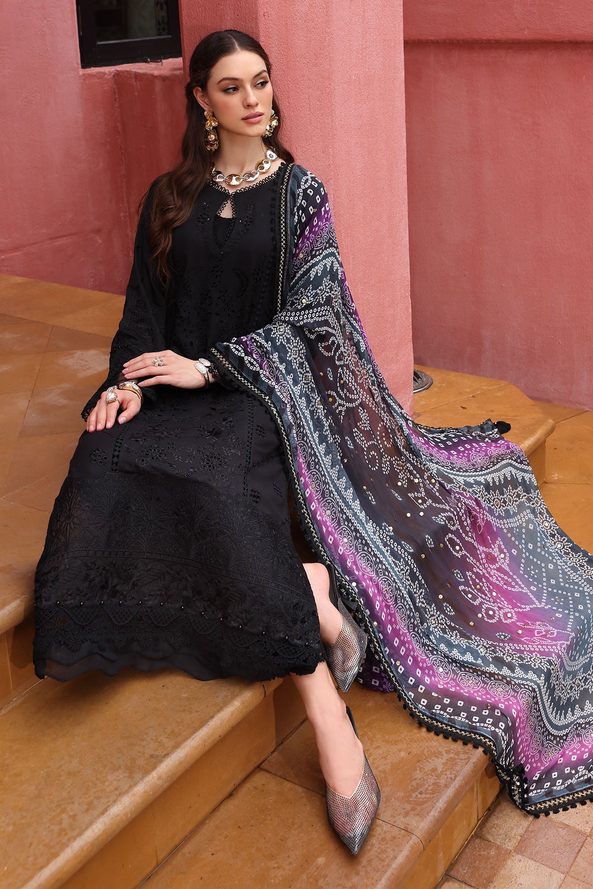 Nureh | Bazaar Lawn 25 | NE-110 by Maria Faisal - Registered Vendor of : Nureh - type : Ladies Clothes - 100% original wedding dresses