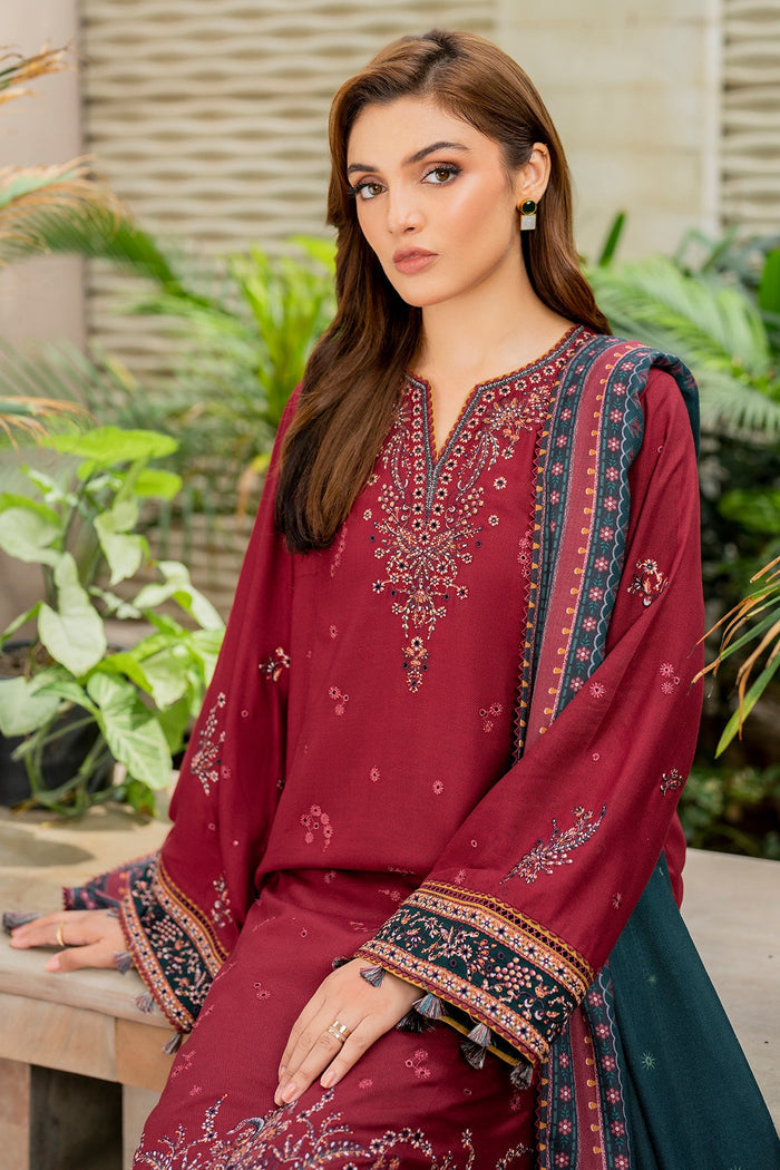 Jazmin | Winter Edition 24 | VISCOSE UW-0048 - Designer Dress with Intricate embroidery and embellishments. Shop elegent wedding dress at Maria Faisal.