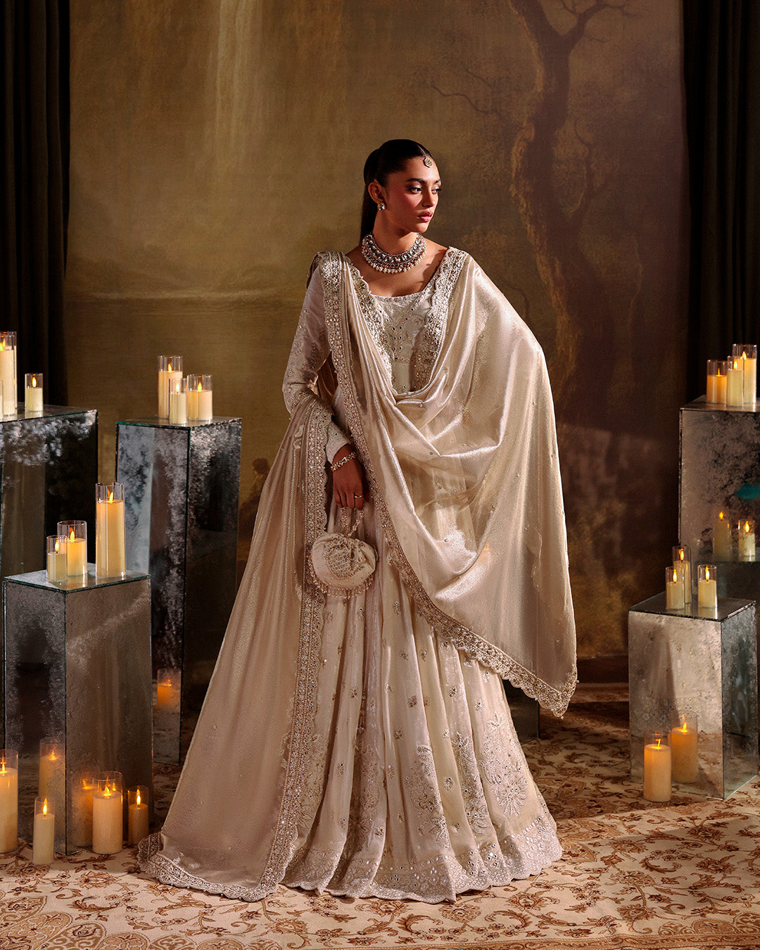 Faiza Saqlain | Zaeva Wedding Formals | Catia - Wedding Dress - available at Maria Faisal in UK and USA.