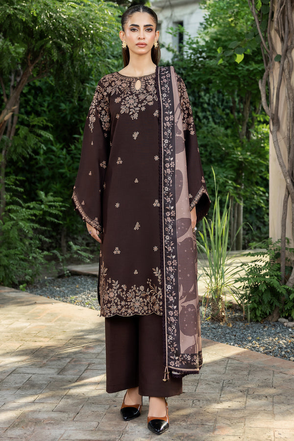 Farasha | Eminence Khaddar 25 | Woodmist - Casual Dress - available at Maria Faisal in UK and USA.