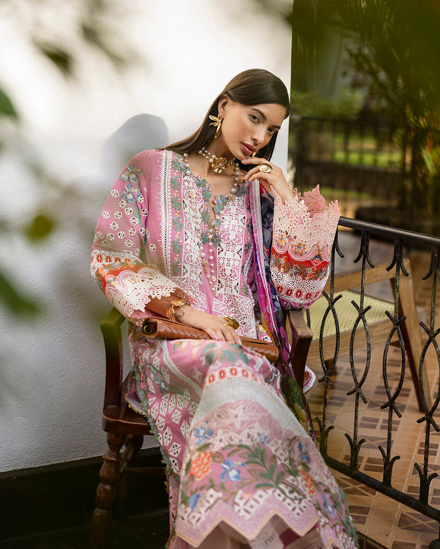 Esmel | Mon Tresor Luxe Lawn 26 |Carpe Diem - Luxury Dress - available at Maria Faisal in UK and USA.