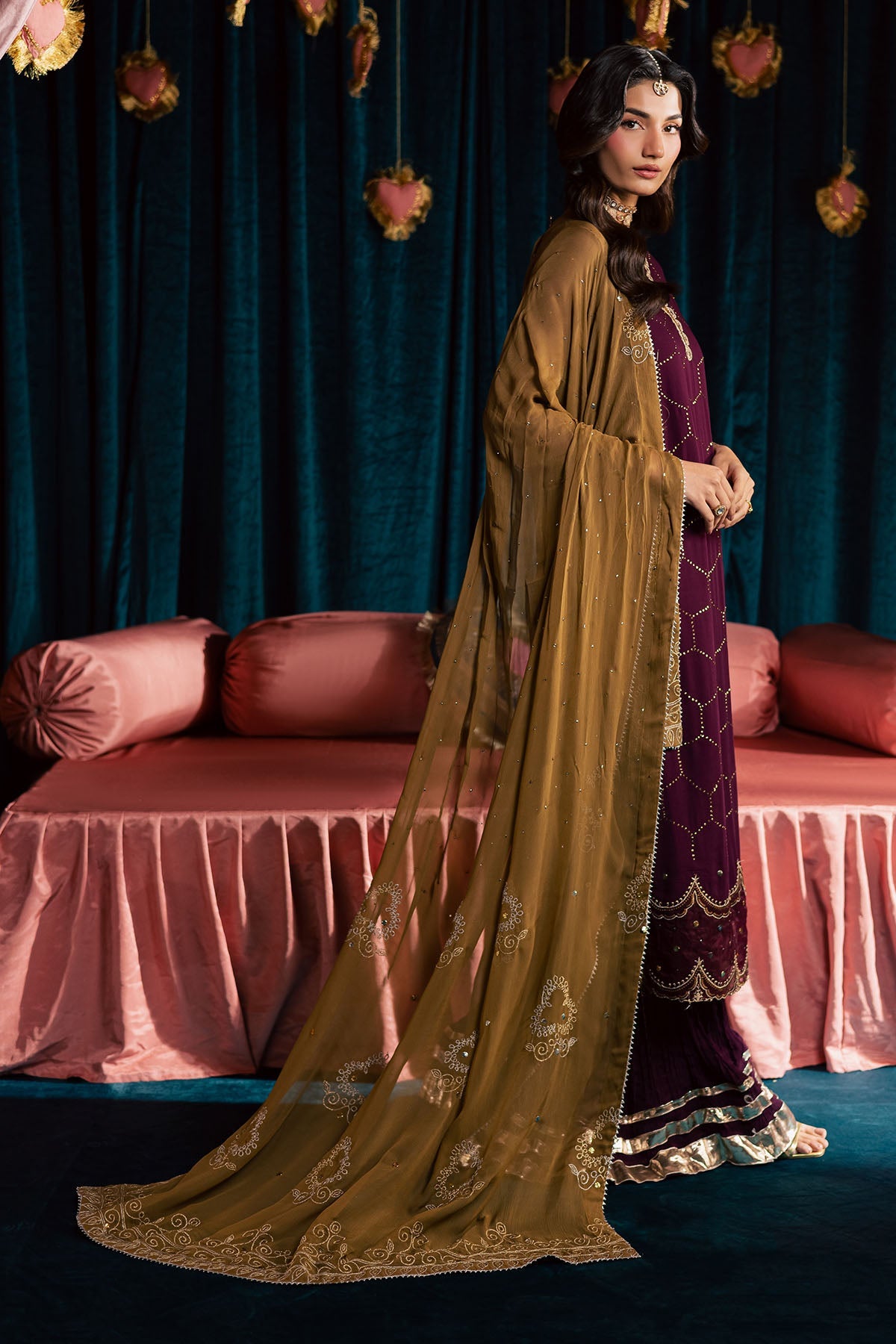 Nureh | Mukeshkari Formals | MK-21 - Formal Dress - available at Maria Faisal in UK and USA.