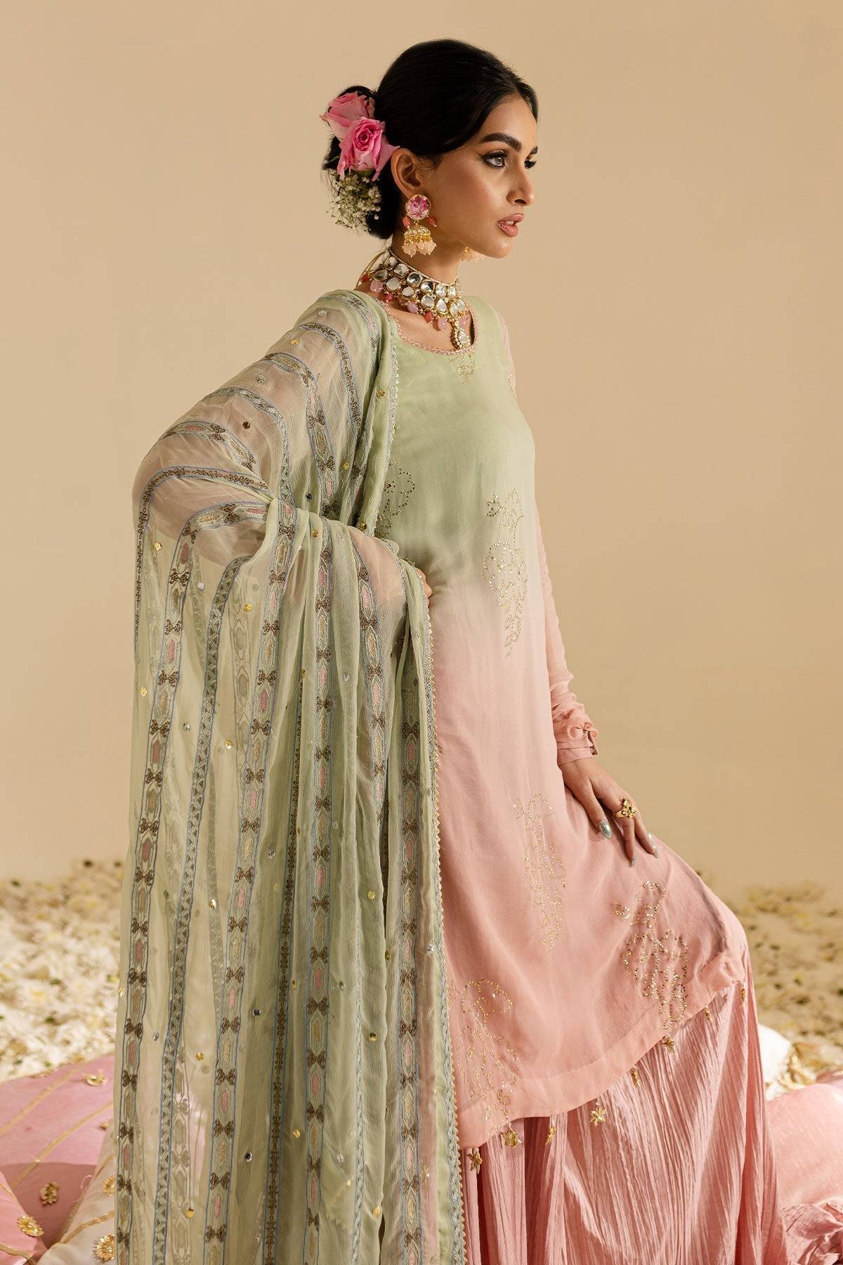 Nureh | Mukeshkari Formals | MK-07 by Maria Faisal - Registered Vendor of : Nureh - type : Ladies Clothes - 100% original wedding dresses