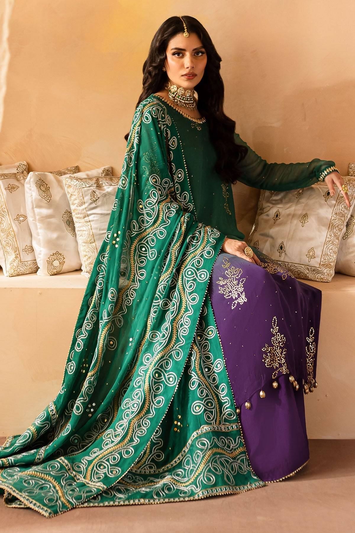 Nureh | Mukeshkari Formals | MK-01 by Maria Faisal - Registered Vendor of : Nureh - type : Ladies Clothes - 100% original wedding dresses