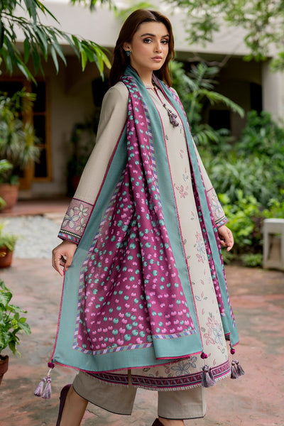 Jazmin | Winter Edition 24 | KHADDAR UW-0052 - Designer Dress with Intricate embroidery and embellishments. Shop elegent wedding dress at Maria Faisal.