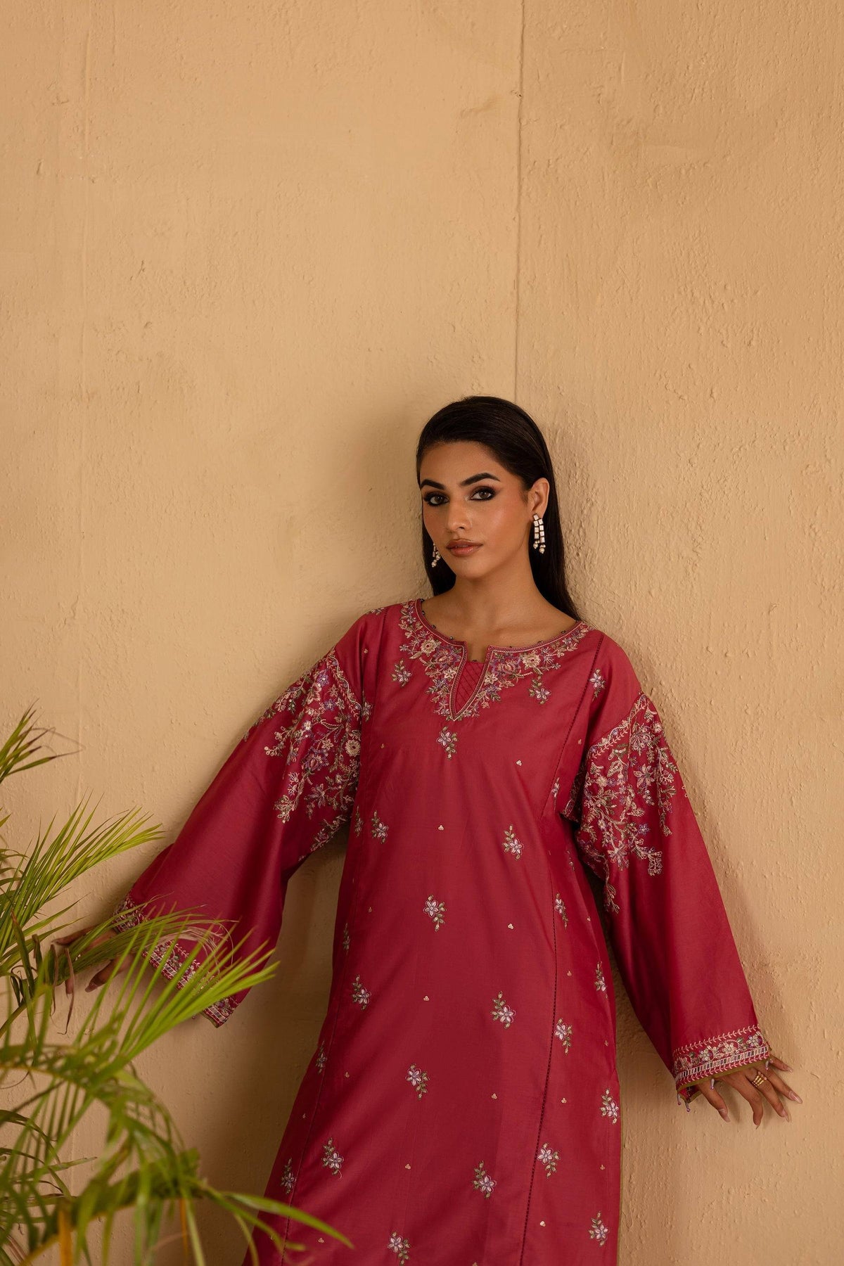 Batik | Nyra Embroidered Summer Solids | Blush by Maria Faisal - Registered Vendor of : Batik - type : Ladies Clothes - 100% original wedding dresses