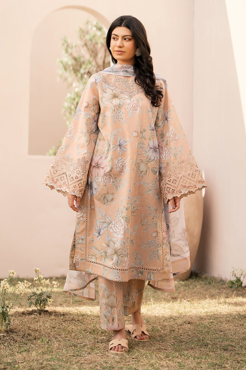 Baroque | Luxury Pret 24 | LAWN UF-597 - Designer Dress with Intricate embroidery and embellishments. Shop elegent wedding dress at Maria Faisal.