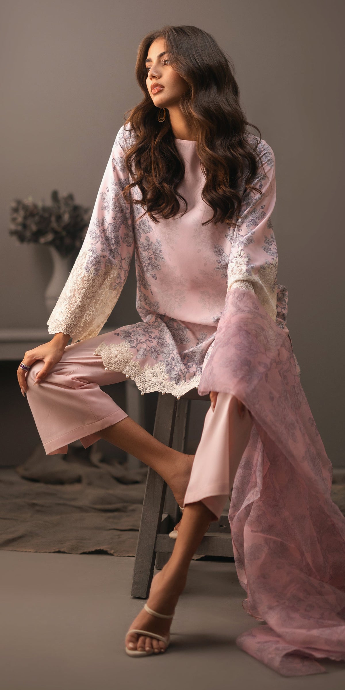 Erum Khan | Beyond Basic | GLOWING BEAT - Designer Dress with Intricate embroidery and embellishments. Shop elegent wedding dress at Maria Faisal.
