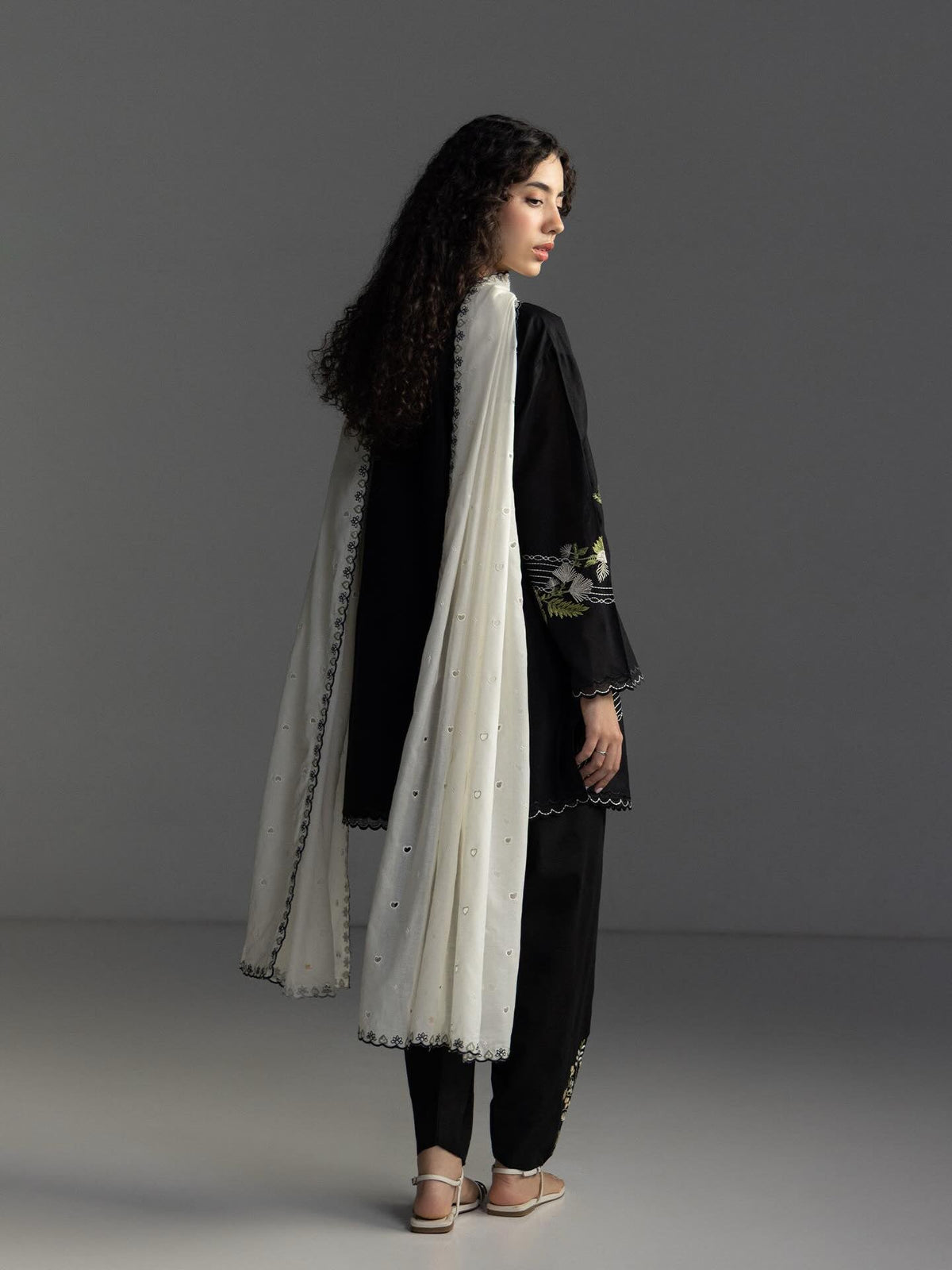 Zara Shahjahan | Coco Lawn 26 | Evia-9A - Luxury Dress - available at Maria Faisal in UK and USA.