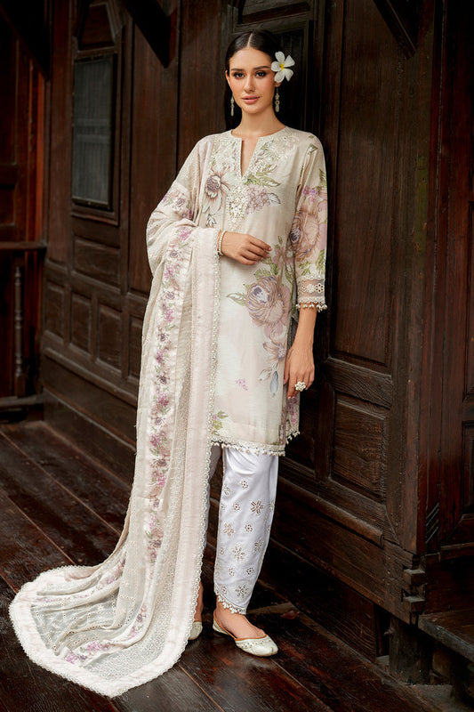 Baroque | Luxury Pret Summer | UF-4270 - Luxury Dress - available at Maria Faisal in UK and USA.
