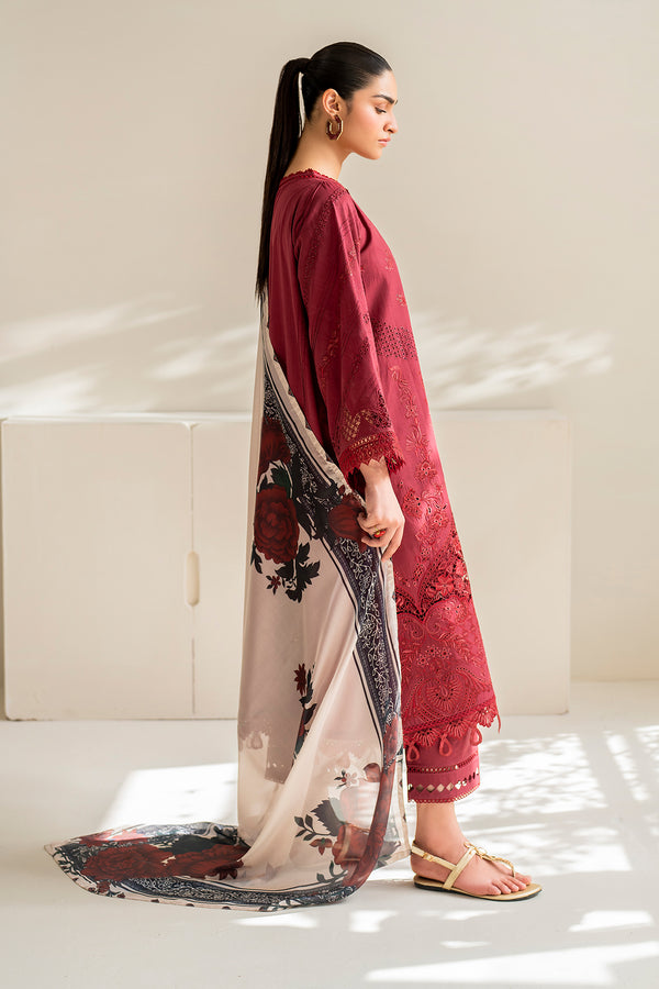 Baroque | Luxury Pret 24 | LAWN UF-676 - Designer Dress with Intricate embroidery and embellishments. Shop elegent wedding dress at Maria Faisal.