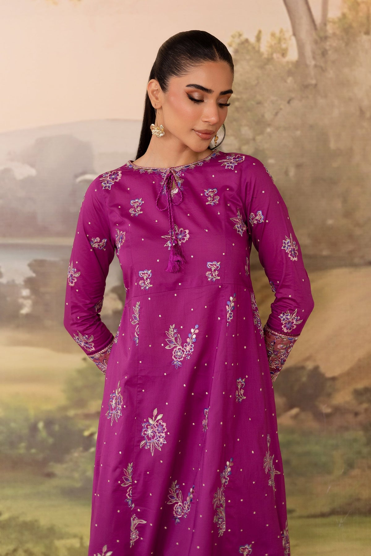 Batik | Nyra Embroidered Summer Solids | Mehlam by Maria Faisal - Registered Vendor of : Batik - type : Ladies Clothes - 100% original wedding dresses