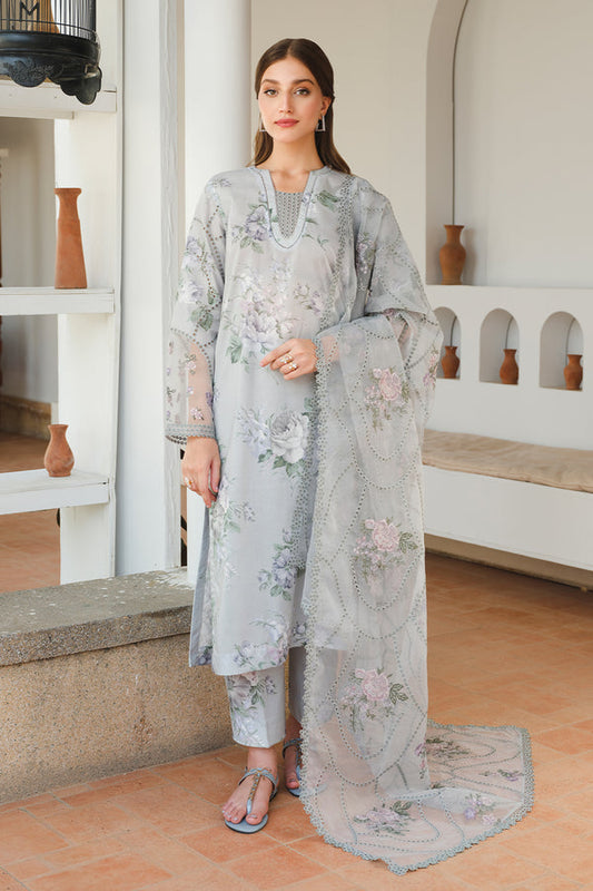 Baroque | Luxury Pret 24 | LAWN UF-651 - Designer Dress with Intricate embroidery and embellishments. Shop elegent wedding dress at Maria Faisal.