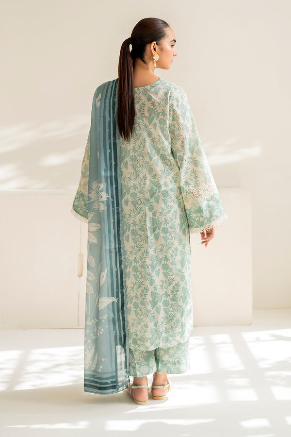 Baroque | Luxury Pret 24 | LAWN UF-677 - Designer Dress with Intricate embroidery and embellishments. Shop elegent wedding dress at Maria Faisal.