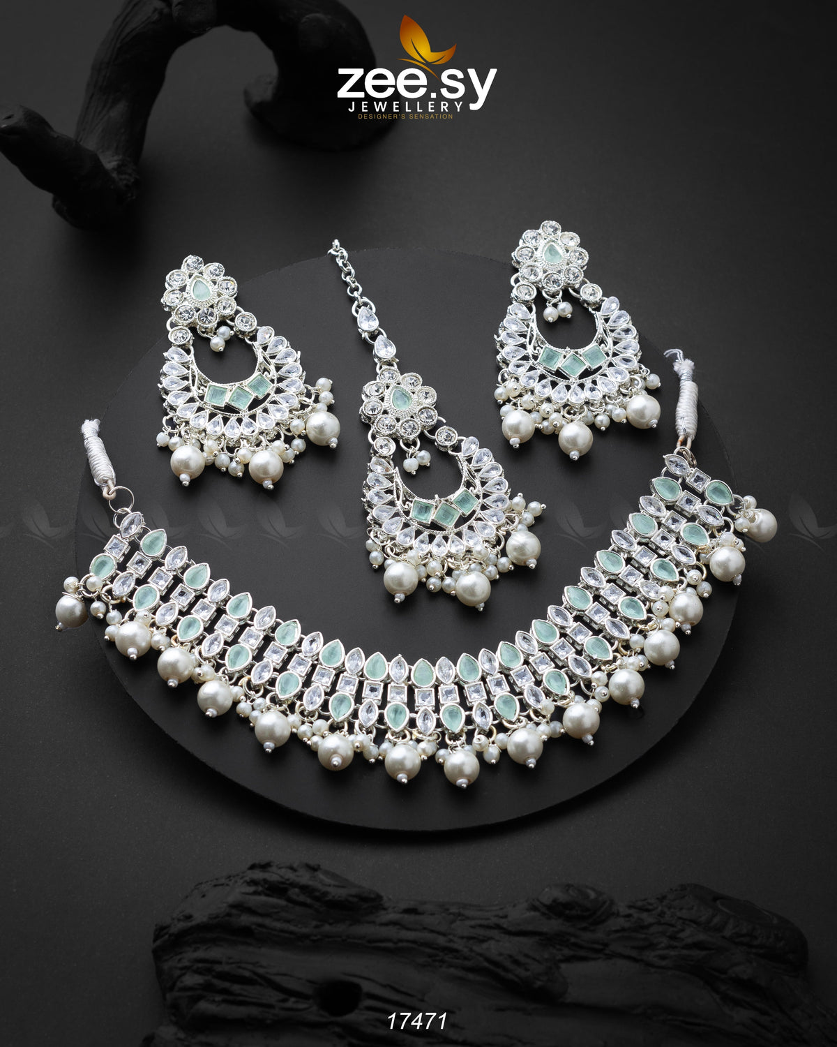 Elisa Silver Necklace - Necklace Sets 