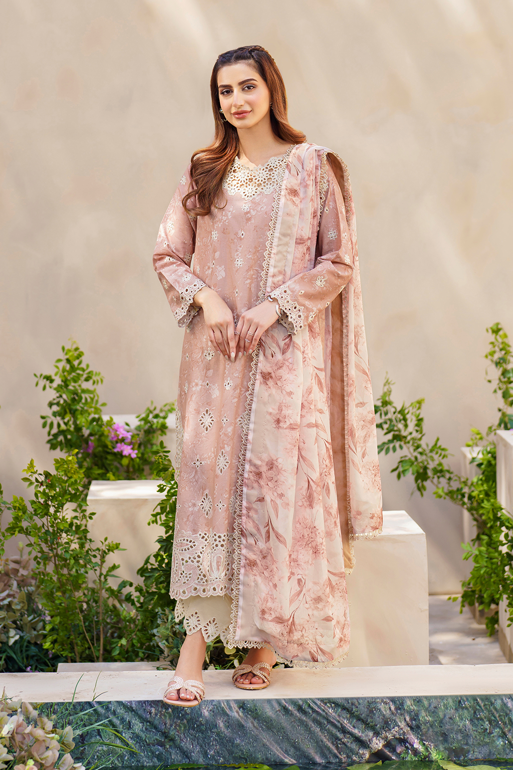 Iznik | Festive lawn 24 | SFL-11 - Designer Dress with Intricate embroidery and embellishments. Shop elegent wedding dress at Maria Faisal.