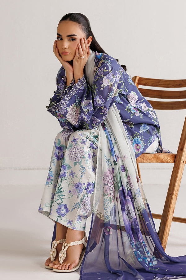 Baroque | Luxury Summer Pret |  UF-4496 - Luxury Dress - available at Maria Faisal in UK and USA.